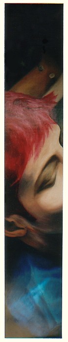 Bríd, oil on board, image