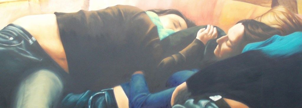 Untitled, oil on board,197 x 72.5cm, image