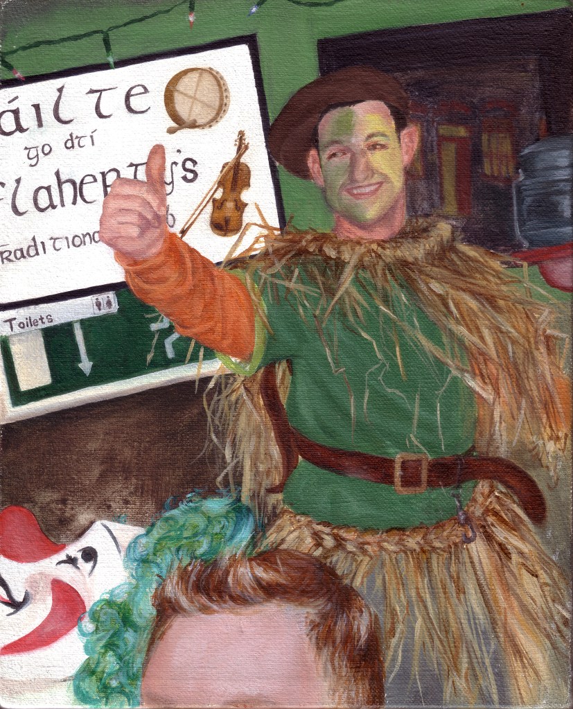 Fáilte go dtí Ó'Flahertys, up the green and gold, image