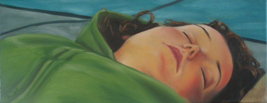 Monica, oil on canvas,image