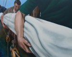 Stowing Sails, oil on&nbsp;canvas