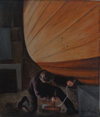 Deirdre McKennaCaulking oil on canvas copy