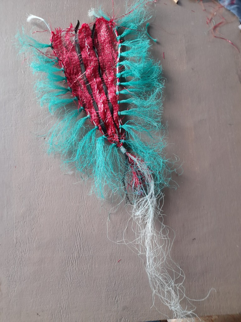 Recycled Materials made into a flag